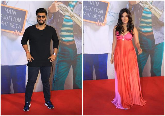 Arjun Kapoor and Chitrangada Singh at the screening. Arjun Kapoor and Chitrangada Singh at the screening.