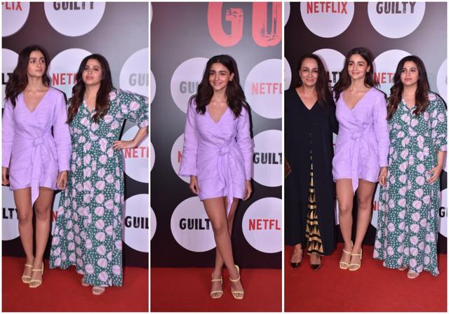 Alia Bhatt, Shaheen Bhatt and Soni Razdan at the show. Alia Bhatt, Shaheen Bhatt and Soni Razdan at the show.
