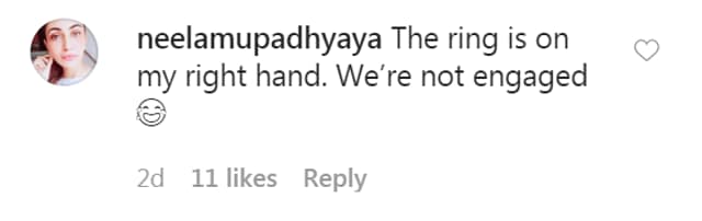 Neelam Upadhyaya’s comment