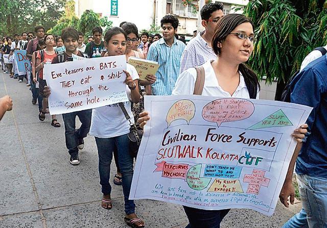 Kolkata held its first slut walk in 2012, to reclaim conversations around sexuality and change the language used in cases of sexual assault. (AFP) Kolkata held its first slut walk in 2012, to reclaim conversations around sexuality and change the language used in cases of sexual assault. (AFP)