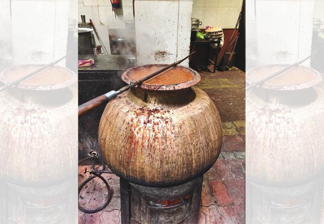 The urad dal at Kesar Da Dhaba is slow-cooked for eight hours (Vir Sanghvi) The urad dal at Kesar Da Dhaba is slow-cooked for eight hours (Vir Sanghvi)