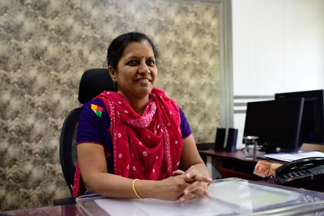 Yamini Joshi, Pune divisional controller, MSRTC, Pune division. (Sanket Wankhade/HT PHOTO)