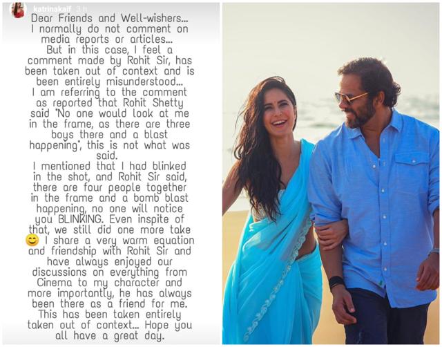 Katrina Kaif came out in support of Rohit Shetty and said that his comments were misconstrued. Katrina Kaif came out in support of Rohit Shetty and said that his comments were misconstrued.