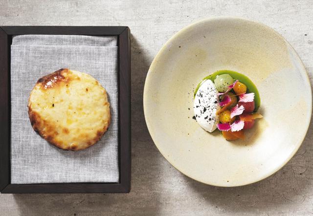 Dishes like the potato-fermented paratha feature on the menu of Delhi Rooh