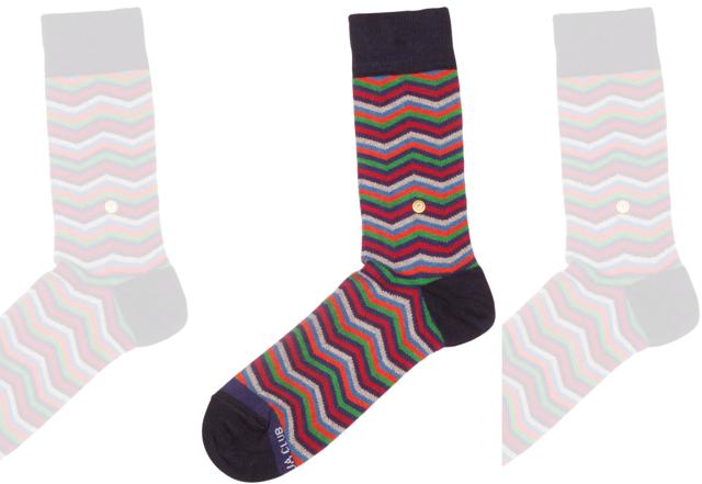 Printed coloured socks by Moja Club Printed coloured socks by Moja Club
