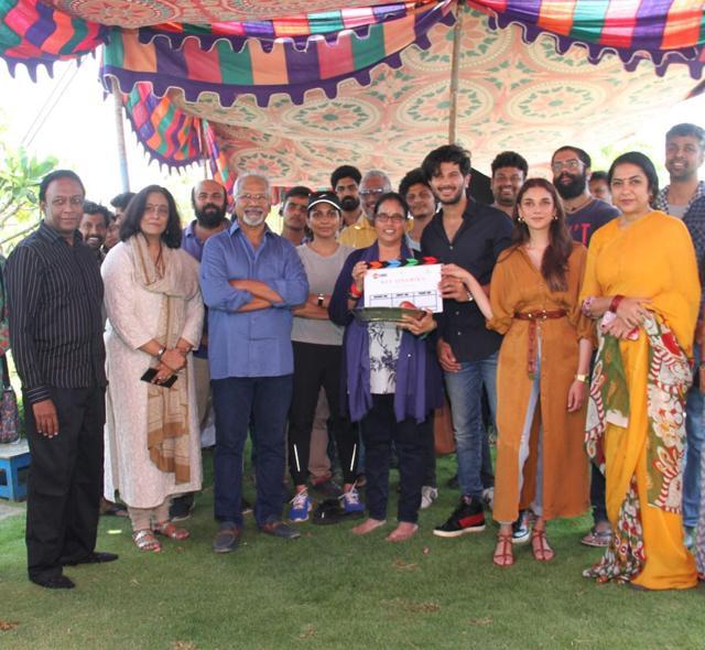Dulquer Salmaan, Aditi Rao Hydari, Mani Ratnam, Suhasini Ratnam and others at the Hey Sinamika launch. Dulquer Salmaan, Aditi Rao Hydari, Mani Ratnam, Suhasini Ratnam and others at the Hey Sinamika launch.