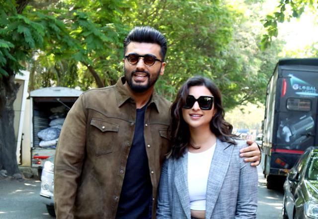 Arjun Kapoor and Parineeti Chopra pose for a photograph during the promotion of their upcoming film Sandeep Aur Pinky Faraar. (ANI) Arjun Kapoor and Parineeti Chopra pose for a photograph during the promotion of their upcoming film Sandeep Aur Pinky Faraar. (ANI)