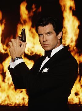 Pierce Brosnan’s Bond looked like a globetrotting male model in a Brioni suit to whom all kinds of strange things happened. (Getty Images) Pierce Brosnan’s Bond looked like a globetrotting male model in a Brioni suit to whom all kinds of strange things happened. (Getty Images)