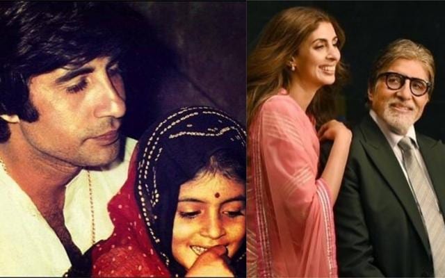 Amitabh Bachchan had shared then and now pictures of Shweta Bachchan. Amitabh Bachchan had shared then and now pictures of Shweta Bachchan.