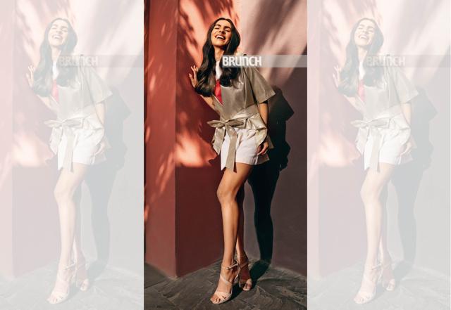 Jacket, Pooja Shroff; top (worn as dress) Nidhika Shekhar; earrings, Argento; sandals, Clarks (Vidushi Gupta ) Jacket, Pooja Shroff; top (worn as dress) Nidhika Shekhar; earrings, Argento; sandals, Clarks (Vidushi Gupta )