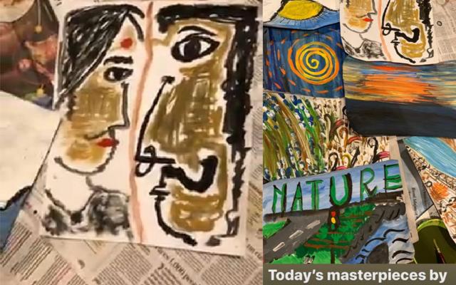 Ayushmann Khurrana’s painting and many others made by the family.