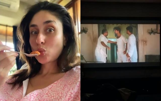 Kareena Kapoor enjoying carrot porridge, Arjun Kapoor watching Hera Pheri at home. Kareena Kapoor enjoying carrot porridge, Arjun Kapoor watching Hera Pheri at home.