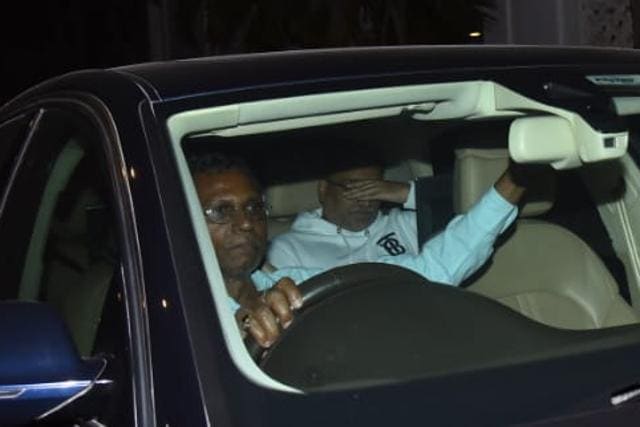Aditya Chopra at Karan Johar’s house on Wednesday. (Varinder Chawla) Aditya Chopra at Karan Johar’s house on Wednesday. (Varinder Chawla)