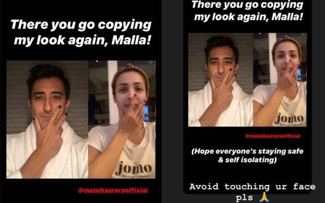 Rahul Khanna and Malaika Arora’s interaction on Instagram.