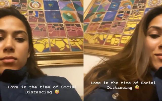 Mira Rajput sitting alone on the couch. Mira Rajput sitting alone on the couch.