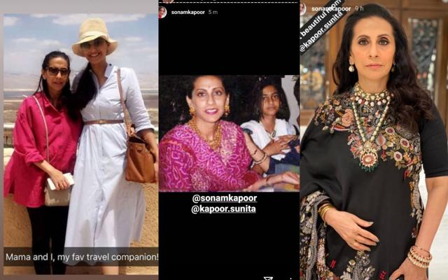 Sonam Kapoor posts pictures of mother Sunita in Instagram stories. Sonam Kapoor posts pictures of mother Sunita in Instagram stories.