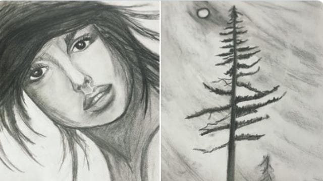 Sketches made by Hina Khan. Sketches made by Hina Khan.