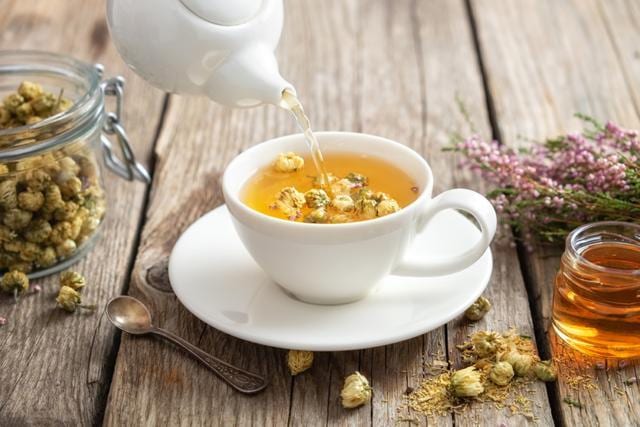 A concoction of chamomile and ashwagandha herbal tea will help calm your brain, induce deep sleep and relieve hypertension. A concoction of chamomile and ashwagandha herbal tea will help calm your brain, induce deep sleep and relieve hypertension.