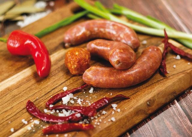 Artisan Meats offers deli products like spicy Italian sausages Artisan Meats offers deli products like spicy Italian sausages