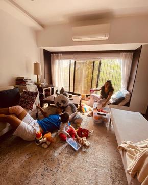 Inside actor Neha Dhupia’s cosy living room (Photo: Instagram/nehadhupia) Inside actor Neha Dhupia’s cosy living room (Photo: Instagram/nehadhupia)