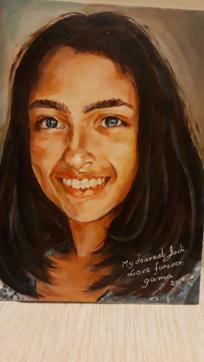 One of the portraits by Gama Lynn of her granddaughter Jodi One of the portraits by Gama Lynn of her granddaughter Jodi