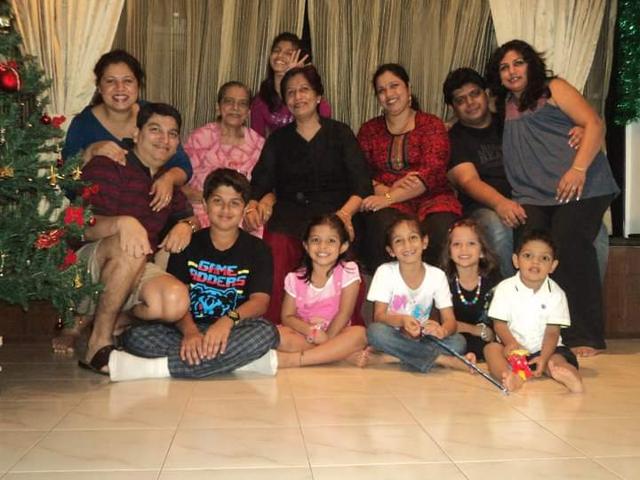 Josephine Soares with her grandkids in Christmas 2010 Josephine Soares with her grandkids in Christmas 2010