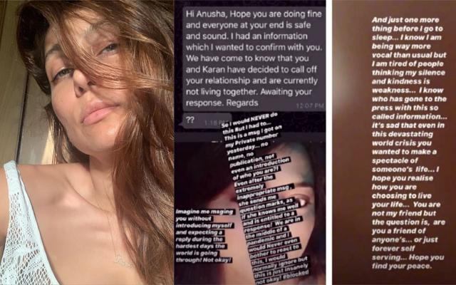 Anusha Dandekar wrote a note on social media. Anusha Dandekar wrote a note on social media.