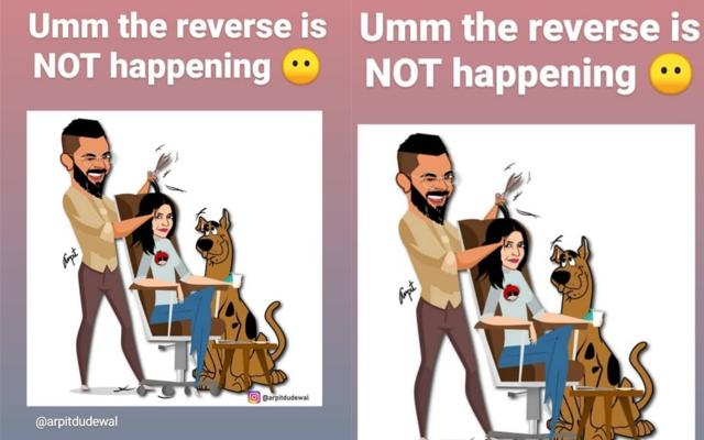 Virat Kohli and Anushka Sharma as Shaggy and Velma. Virat Kohli and Anushka Sharma as Shaggy and Velma.