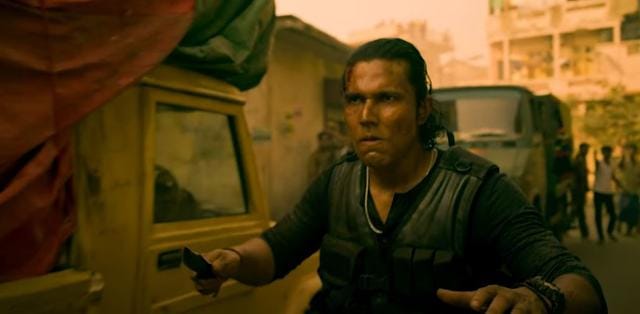 Randeep Hooda in a still from Extraction.