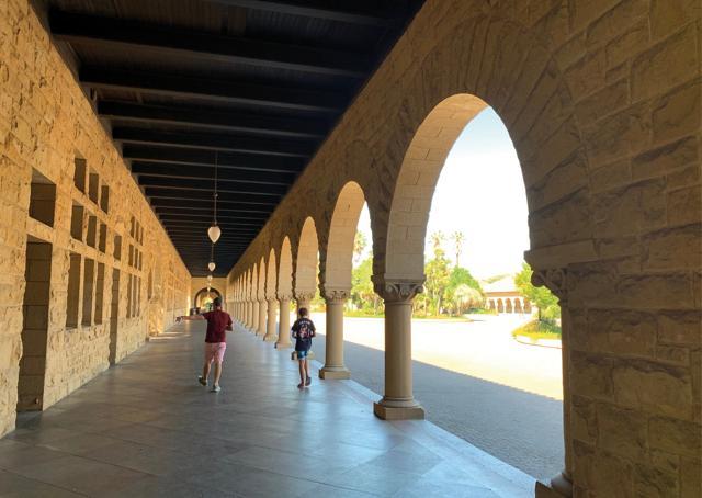 The famous main quad corridors at Stanford University (Shutterstock) The famous main quad corridors at Stanford University (Shutterstock)
