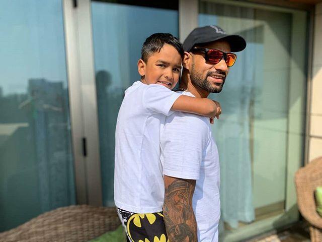 Shikhar Dhawan with son Zoravar (Photo: Instagram) Shikhar Dhawan with son Zoravar (Photo: Instagram)