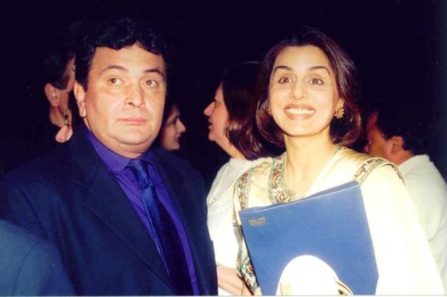 Rishi Kapoor and Neetu Singh at a party. (Varinder Chawla) Rishi Kapoor and Neetu Singh at a party. (Varinder Chawla)