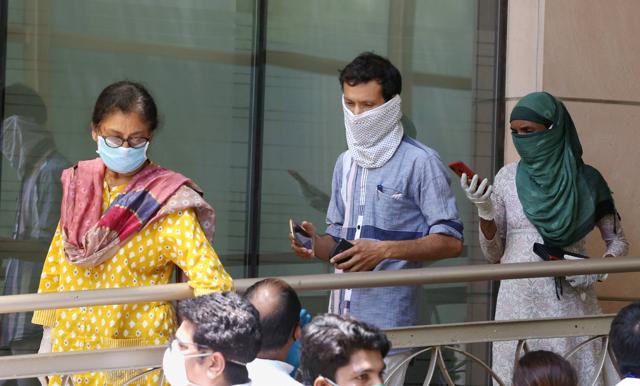 Sutapa Sikdar at Kokilaben Dhirubhai Ambani Hospital in Mumbai, Wednesday (PTI)