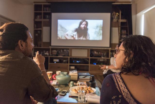 A movie marathon with Irrfan Khan at his Oshiwara house, Mumbai (Aalok Soni)