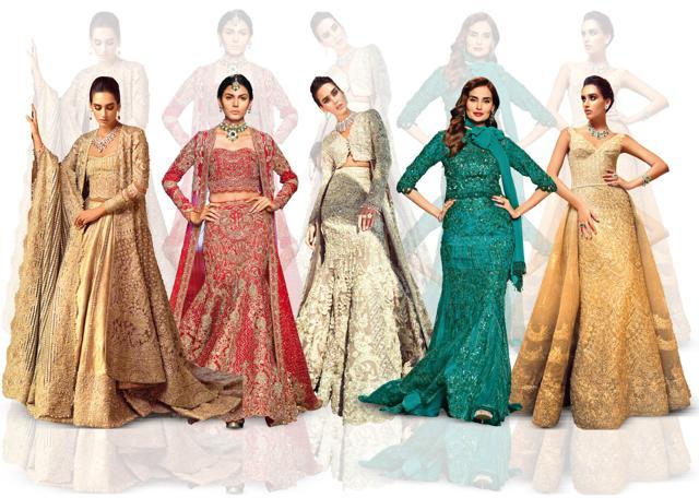 Faraz’s creations are high on peaches, ivories and pastels, and are detailed with resham work and other embroideries Faraz’s creations are high on peaches, ivories and pastels, and are detailed with resham work and other embroideries