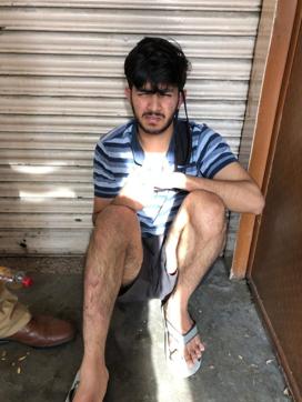 The accused, Anmol Mehmi of Nakodar Chowk, was beaten up by the cops after he stopped the vehicle. (HT PHOTO ) The accused, Anmol Mehmi of Nakodar Chowk, was beaten up by the cops after he stopped the vehicle. (HT PHOTO )