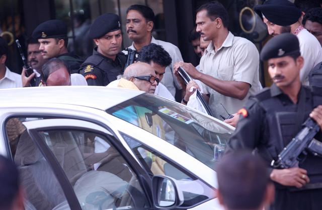 DMK President M Karunanidhi on 21June, 2011 on his way to meet his daughter, Kanimozhi, after she was refused bail by the Supreme Court. (Sonu Mehta/Hindustan Times) DMK President M Karunanidhi on 21June, 2011 on his way to meet his daughter, Kanimozhi, after she was refused bail by the Supreme Court. (Sonu Mehta/Hindustan Times)