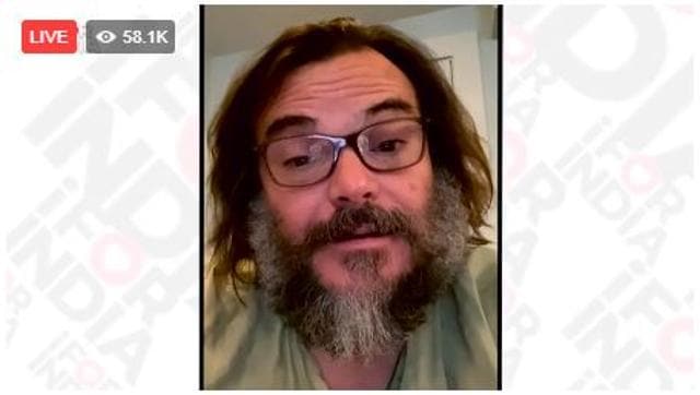 Jack Black shared a message for Indians.
