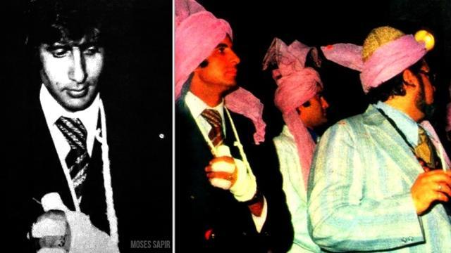 Amitabh Bachchan at Rishi Kapoor’s wedding function. Amitabh Bachchan at Rishi Kapoor’s wedding function.