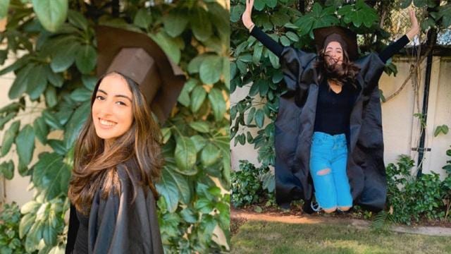 Navya Naveli Nanda at Amitabh Bachchan’s house in Mumbai. Navya Naveli Nanda at Amitabh Bachchan’s house in Mumbai.