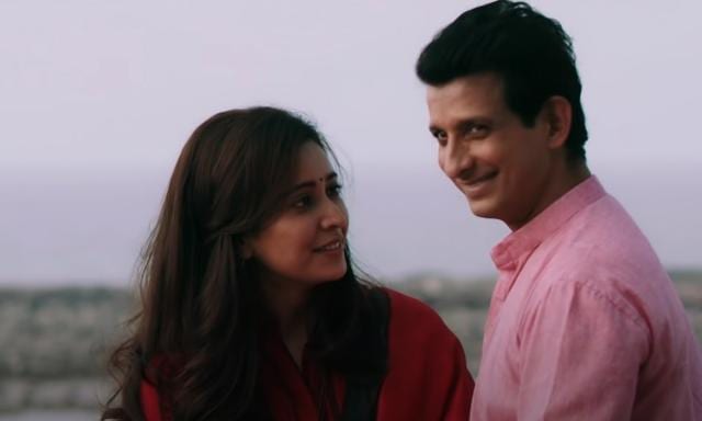 Asha Negi and Sharman Joshi in a still from Baarish 2. Asha Negi and Sharman Joshi in a still from Baarish 2.