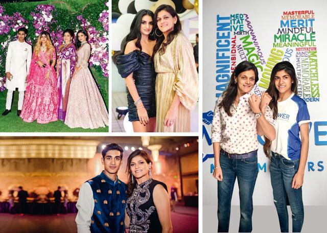 (Clockwise from top left) Neerja Birla with her kids: Advaitesha, Ananya, and Aryaman Vikram (Clockwise from top left) Neerja Birla with her kids: Advaitesha, Ananya, and Aryaman Vikram