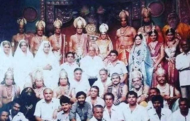 The team of Ramayan poses for the camera. The team of Ramayan poses for the camera.