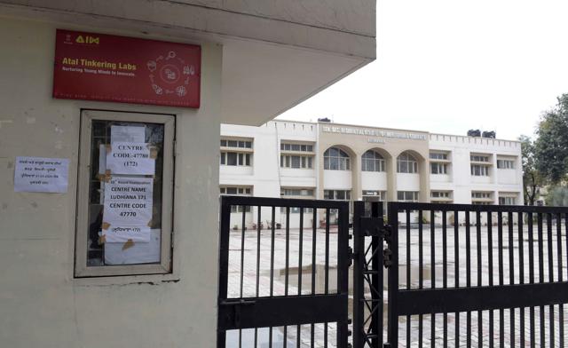 The meritorious school quarantine centre in Ludhiana. (GURPREET SINGH/HT)