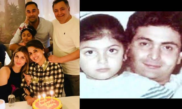 Rishi Kapoor with family. Rishi Kapoor with family.