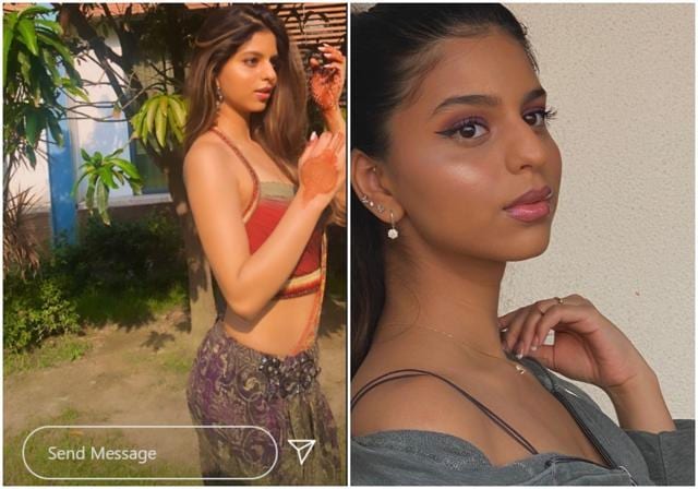 The left image is Suhana’s latest picture on Instagram. The left image is Suhana’s latest picture on Instagram.