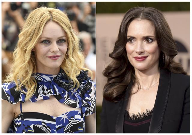 This combination photo shows French model-actress and singer Vanessa Paradis, left, and actress Winona Ryder, two former romantic partners of actor Johnny Depp who have defended him as part of his libel suit against British newspaper The Sun. (AP) This combination photo shows French model-actress and singer Vanessa Paradis, left, and actress Winona Ryder, two former romantic partners of actor Johnny Depp who have defended him as part of his libel suit against British newspaper The Sun. (AP)