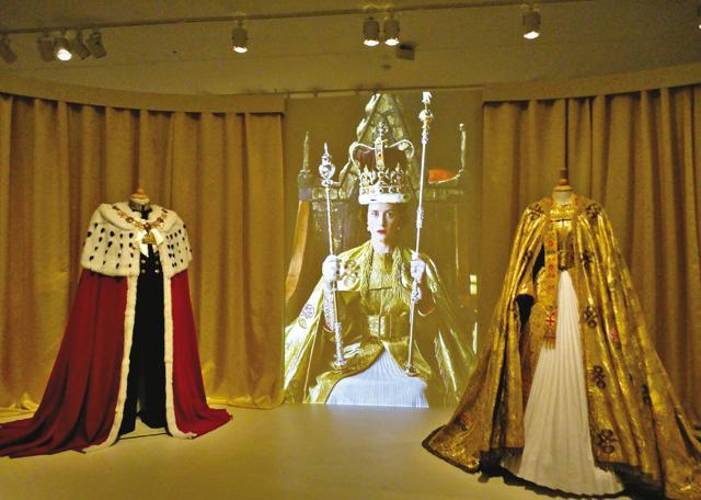 On display at the Winterthur museum are the royal robes from the television series The Crown (Meher Castelino) On display at the Winterthur museum are the royal robes from the television series The Crown (Meher Castelino)