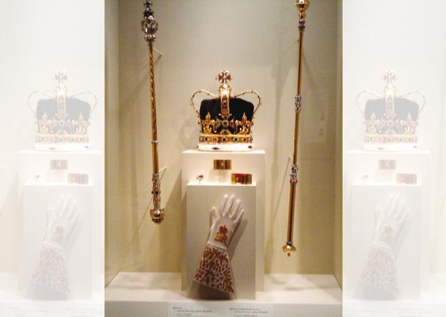 Coronation jewellery from The Crown is also in display (Meher Castelino) Coronation jewellery from The Crown is also in display (Meher Castelino)