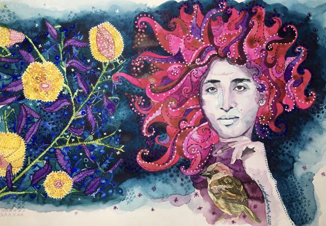 A painting by Daphy Brar (HT PHOTO) A painting by Daphy Brar (HT PHOTO)